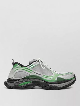 Balenciaga sneakers chunky sole mesh panels pull tab