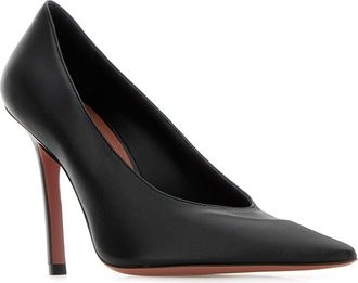 Amina Muaddi Black Scarpe Con Tacco High Heel Shoes