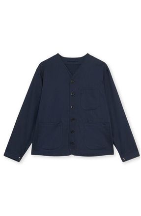 Fortela Vintage Baseball Inspired Overshirt in Blue at Nordstrom, Size 48 Eu