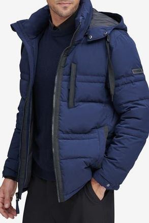 Andrew Marc Huxley Removable Hood Jacket in Ink at Nordstrom Rack, Size Xx-Large