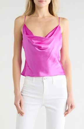 L'agence Calista Cowl Neck Silk Camisole in Bright Purple at Nordstrom Rack, Size Xx-Large