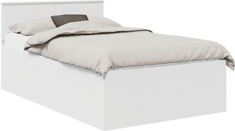 vidaXL Estructura De Cama 135 X 190 Cm Madera De Ingenier&iacute;a Vidaxl