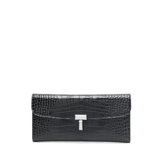 Toteme T-lock Crocodile-embossed Wallet