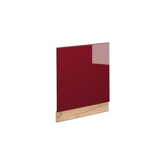 Vicco Panel Frontal Fame-line, Rojo Burdeos Alto Brillo, 60 Cm Sin Encimera