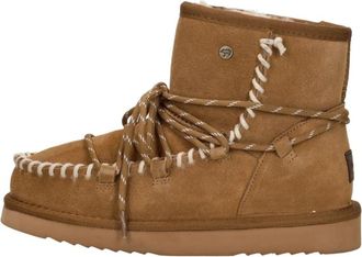 Warmbat Kalbarri Enkellaars - Dames - Winterlaarzen - Bruin - 37 EU - Wol - Schoenen
