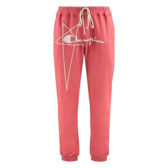 Rick Owens Sweatpants, male, Red, Size: XL Cotton Sweatpants