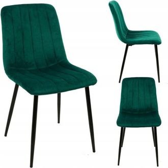 OEM Silla Tapizada De Terciopelo Verde Para Sal&oacute;n/cocina Classic Furnitex