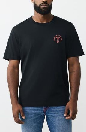 True Religion Abstract Horseshoe Graphic T-Shirt in Jet Black at Nordstrom Rack, Size X-Large