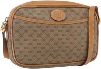 Gucci Pre-owned Plastic Cross Body Bag - Dames - Vintage Schoudertas - Beige - ONE Size - Vintage