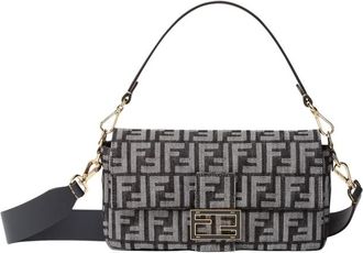 Fendi Ff Fabric Baguette Bag