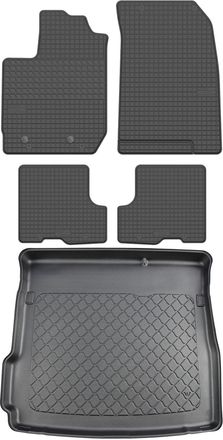 OEM Juego De Alfombrillas De Goma Para El Dacia Duster Ii Suv De 2018 + Alfombrilla Para El Maletero