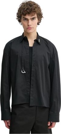 Heliot Emil Relaxed Fit Shirt - Heren - Casual Overhemden - Zwart - XS - Wol - Overhemden