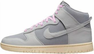 Nike Mens Dunk High Premium Sneakers In Lt Smoke Gray/gray Fog-Sail