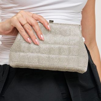 Urban Expression Karla Evening Bag in Silver at Nordstrom