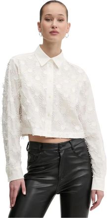 Msgm Msgm, Overhemden, Dames, Beige, M, Katoen, Camicia