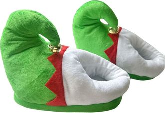 Generic Cozy Christmas Reindeer Plush Slippers, Indoor Outdoor House Shoes with Memory Foam Rubber Sole, Festive Winter Bedroom Footwear for Women, Brown, Gre