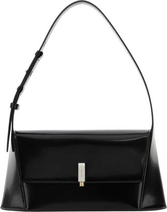 Ferragamo Geometric Medium Schoudertas - Dames - Schoudertassen - Zwart - ONE Size - Leer - Tassen
