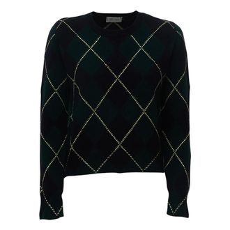 Be You Maglia Girocollo a Rombi - - Knitwear - Donna - Multicolore - L