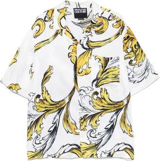 Versace Jeans Couture Felpa Outline Barocco - Bianco