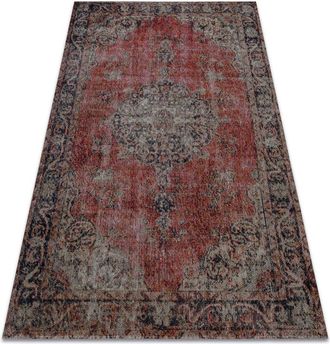 RugsX Rugsx - Modern carpet mundo E0691 ornament, vintage outdoor red / beige red 140x190 cm