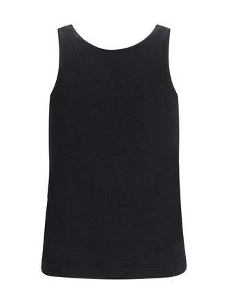Brunello Cucinelli Womens Sparkling Knit Tank Top Nero