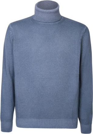 Dell'Oglio Dv 1Ml Wsc 5Rv N950 Turtleneck - Heren - Coltruien - Blauw - 2XL - Wol - Truien & Vesten