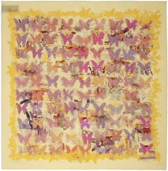 Zadig&Voltaire Blondie 85 Butterfly Neon Silk Square Scarf in Shea at Nordstrom