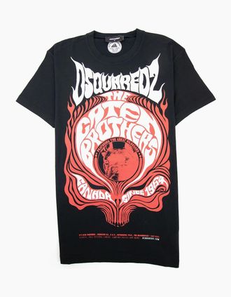 Dsquared2 Mens Dsquared2 Great Hildegard Tshirt Black - Size: 36