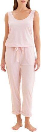 Papinelle Sleepwear Jada Organic Cotton Pajama Jumpsuit in Papinelle Pink at Nordstrom, Size X-Small