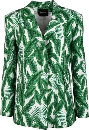 Giulia N. White/Green Technical Jacket