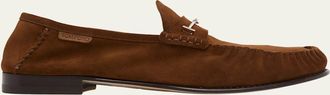Tom Ford Mens Ripley Suede Moccasin T-Bit Loafers
