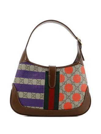 Gucci Jackie 1961 Printed GG Coated Canvas Small hobo bag - Bruin