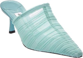 Jimmy Choo London Lotta 65 Ruched Tulle Mule