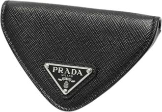 Prada Pre-owned Vintage Muntenhouder - Heren - Vintage Accessoires - Zwart - ONE Size - Leer - Vintage