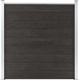 vidaXL Valla De Jard&iacute;n De Wpc Gris 180x186 Cm Vidaxl