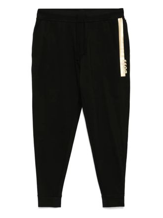 BOSS logo-print track pants - Black