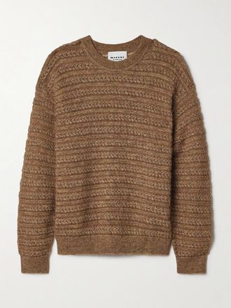 Isabel Marant Pullover In Misto Alpaca M&eacute;lange - Marrone
