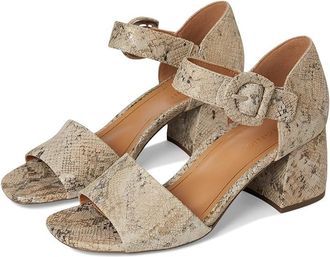 Vionic Chardonnay Ankle Straps Womens Sandals Oatmeal Snake Leather : 9.5 M
