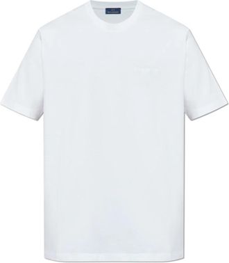 Paul & Shark T-shirt met geborduurd logo - Heren - T-shirts - Wit - 2XL - Katoen - Tops