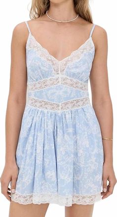 LoveShackFancy Ressie Dress In Blue Cove