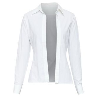 Maison Margiela sheer panel deconstructed blouse
