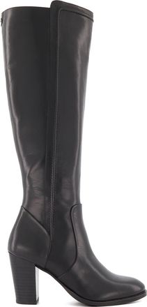 Dune London Womens Ladies Tippy - High Boots - Black Leather - Size UK 8