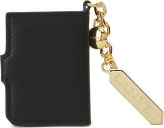 Lanvin leather keyring cardholder - Black