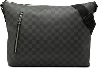 Louis Vuitton Damier Graphite Black Pvc Leather Shoulder Bag (Pre-Owned)