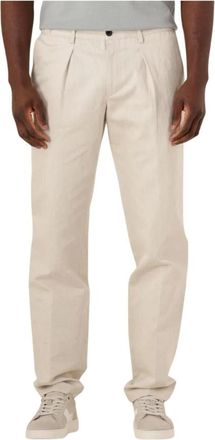 Profuomo Heren, Broeken, Beige, Maat: 2XL