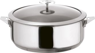 Cuisinox Sart&eacute;n totalmente de acero inoxidable de 28 cm Acero Inoxydable Acero