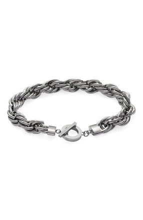 Alex and Ani Large Rope Chain Toggle Bracelet in Silver at Nordstrom