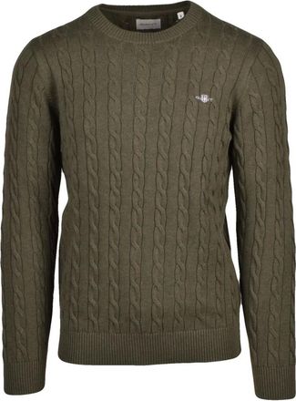GANT Jersey de cuello redondo - Knitwear - Hombre - Verde - L