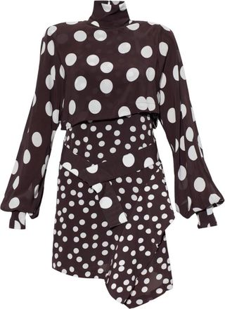 Iro Damelia Jurk - Dames - Korte kleedjes - Bruin - S - Kleedjes