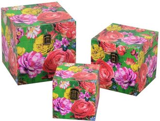 Vacchetti Vacchetti - Caja Ecopiel 1-3 Cuadrado Multicolor Cm22x22h22